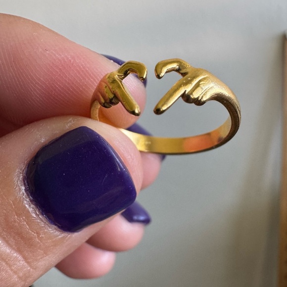 Promess Heart Ring Stainlees steel| size 6 - Picture 4 of 8